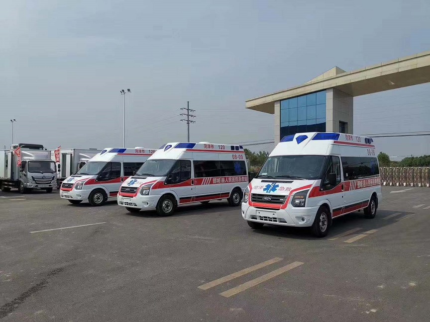 3臺福特新世代V348救護車---發往山東省菏澤市